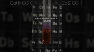 Precipitation reaction of cobalt silicatechemistryexperimentshorts [upl. by Heise]