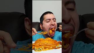 Butter chicken lasagna mukbang shorts mukbang lasagna [upl. by Mahalia389]