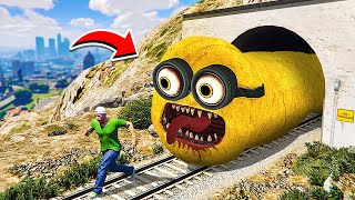 МИНЬОН ПОЕЗД ПОЖИРАТЕЛЬ НАПАЛ НА МЕНЯ в ГТА 5 Minion Train Eater в GTA 5 [upl. by Enetsuj]