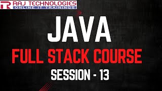 Session  13  Java Full Stack Developer Course [upl. by Raymonds]