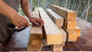 Simple Beautiful and Sustainable  Upcycled Wood Table Build  Stylish DIY Project [upl. by Macario846]