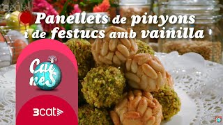 Panellets de pinyons i de festucs amb vainilla  Cuines [upl. by Aicrag]