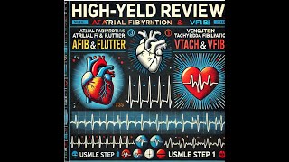 TachyarrhythmiasAtrial fibrillation amp flutterVentricular tachycardia amp fibrillationUsmle step 1 [upl. by Season]