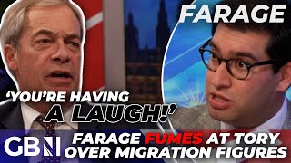 Nigel Farage FUMES as Tory fails to own broken migration promises  The country is FURIOUS [upl. by Uphemia]