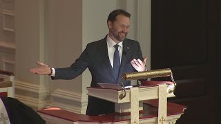 Full speech Jason Carter delivers eulogy at Former First Lady Rosalynn Carters memorial service [upl. by Atimed]