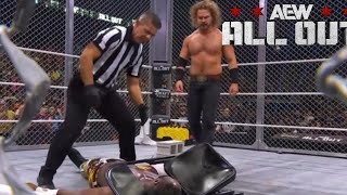 Adam Page vs Swerve Strickland fue BRUTAL AEW ALL OUT 2024 [upl. by Shanta]