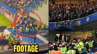 Footage of a Leeds fan Falling from Top Tier Celebrating Goal vs Chelsea 😳😳  Chelsea 32 Leeds Utd [upl. by Herrle688]