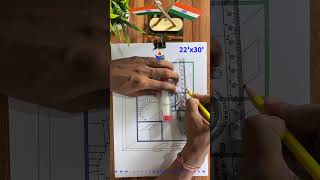 Detail Hand sketch Floor Plan with Measurement  how to make a floor plan home shorts house [upl. by Hirza]