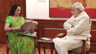 Lok Sabha MP Hema Malini calls on PM Modi [upl. by Dall]