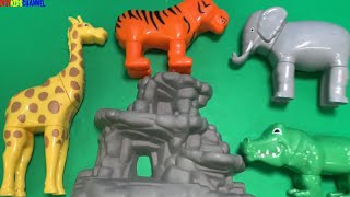 Lots of Zoo Animal Toys Video for Toddlers Children [upl. by Pauline]