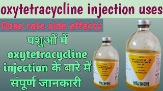 oxytetracycline injection uses पशुओं में ऑक्सीटेटरासाइक्लिन इंजेक्शन के उपयोग vet medicine vet [upl. by Aicil]