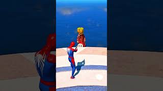 GTA 5 Epic Ragdolls  Spider Man JumpsFails Ep1499 Shorts gta5 [upl. by Ynatirb]