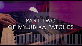 Behringer UBXa  My Patches Part Two [upl. by Callida]