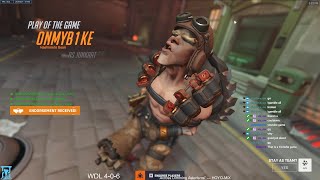 4000 HOURS ON JUNKRAT AQUAMARINE JUNKRAT GAMEPLAY OVERWATCH 2 SEASON 11 TOP 500 [upl. by Rianon]