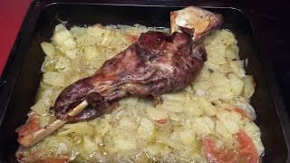 Pierna de cabrito al horno  Receta fácil [upl. by Bina]