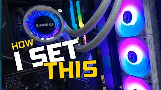 LianLI Galahad AIO 360 RGB Liquid Cooler Setup Guide  Insource IT [upl. by Mick]