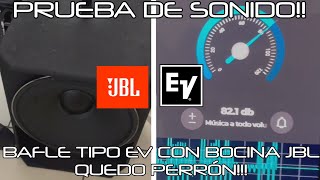 PRUEBA DE SONIDO CHECATE COMO QUEDARON LOS TIPO ELECTROVOICE CON BOCINAS JBL QUEDARON PERRONES [upl. by Dranyl]