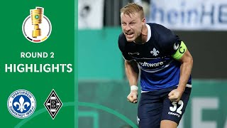 Sensation in Darmstadt  SV Darmstadt vs Borussia Mgladbach 21  Highlights  DFBPokal Round 2 [upl. by Haym]