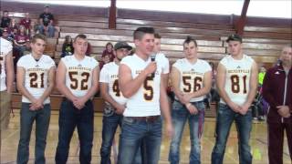 Deckerville HS 8 Player Football Pep Assembly Friday Nov 18th 2016 [upl. by Htirehc]