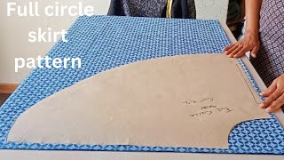 How to make a full circle skirt pattern  full circle skirt [upl. by Cinda]