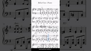 Bella Ciao Piano – Misc Traditional Tutorial Piano Sheets Score [upl. by Teador]