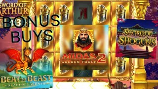 Thunderkick Bonus Buys to GO 🎉 Beat the Beast Sword of Arthur Midas etc [upl. by Joyce]