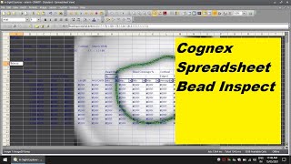 Cognex Spreadsheet Bead Inspect  Machine vision [upl. by Burkitt]