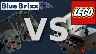 Test BlueBrixx Antriebssystem gegen Lego Motoren Motoren Fernbedienung Akku DeutschHD [upl. by Colner]