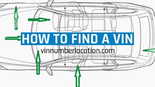 How To Find A VIN Number Location Locate the car vin chassis or frame identity number on and car [upl. by Castillo]