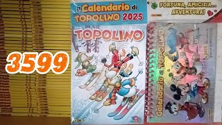 TOPOLINO 3599 con Calendario da tavolo 2025 🗓️⭐💥💣🤩 [upl. by Ailenroc]