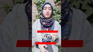 Winter vacation update 🔊 jkbosejkbosenewupdate jkboselatestupdate studentlife yt jk winter [upl. by Salvidor]