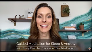 Guided Meditation for Sleep and Anxiety  Ziva Meditation [upl. by Nuahsor]