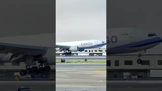 Cargo Airplane Precision Landing Moment usa automobile cargo [upl. by Berkie]