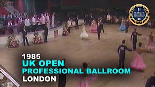 1985 UK Open Dance Championships  PROFESSIONAL BALLROOM  Hammersmith Palais 23rd January [upl. by Nadual]