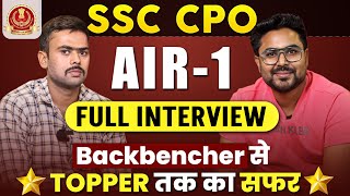 SSC CPO Topper All India Rank 1 Rahul  Strategy for SSC CPO Exam  Gagan Pratap Sir ssc cpo [upl. by Hsizan293]