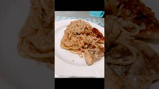 Creamy Garlic 🍗 sphagetti chickendishes trending garlic chickenrecipes recipe creamypasta [upl. by Nicholl]