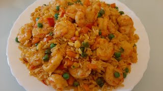 ARROZ CON CAMARONES DELICIOSA RECETA [upl. by Ariajay]