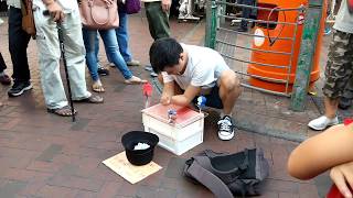 Handless man makes Clay cartoon characters in street Amazing [upl. by Finley]