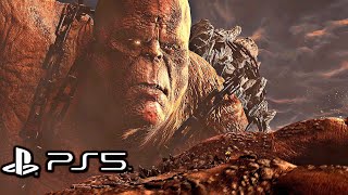 God of War 3 Remastered PS5  Kratos Vs Cronos Boss Fight 4K 60FPS [upl. by Elesig762]