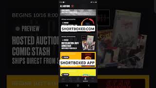 COMICSFORSALE SHORTBOXED OCTOBER COMICBOOK AUCTIONS AND SALE SHORTBOXEDCOM SHORTBOXEDAPP [upl. by Breger]