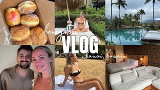 HAWAII HONEYMOON VLOG 1 Hotel Hanalei Bay [upl. by Leandra]