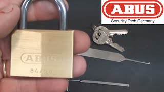 32 Abus Model 8450 Padlock SPPd How to Beat Security Pins [upl. by Alabaster]