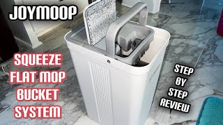 Joymoop Squeeze Flat Mop and Bucket System  Small and Portable  Review  Amazon  eBay [upl. by Atel228]