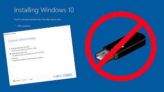 How to reinstall Windows 10 without USB Flash Drive [upl. by Fraze785]