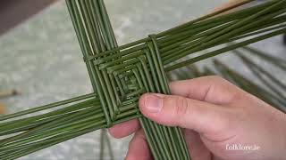 Making a St Brigid’s Cross  an Easy Step by Step Guide [upl. by Datnow]