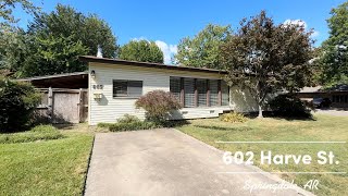 602 Harve St Springdale AR [upl. by Akienaj]