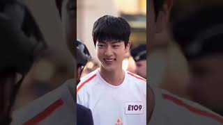 Olympics Torch relay Kim Seok Jin BTS [upl. by Sewole]