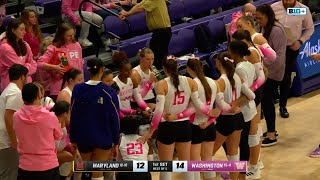 Volleyball UW vs Maryland 102624 [upl. by Guibert440]