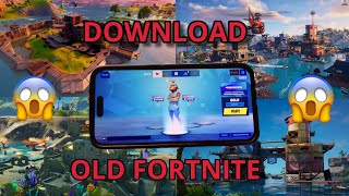 How to Download Old Fortnite iOS in 2024 [upl. by Ellga]