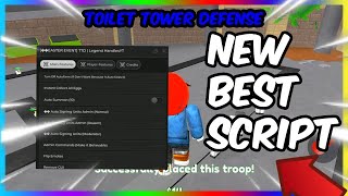 OP Roblox Toilet Tower Defense Script  Auto Place Record Units  PASTEBIN 2024 [upl. by Telimay269]